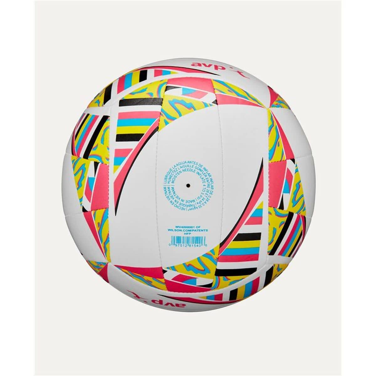 Balón de Voley Playa Wilson Avp Movement Vb New Amarillo Blanco Rose TPU