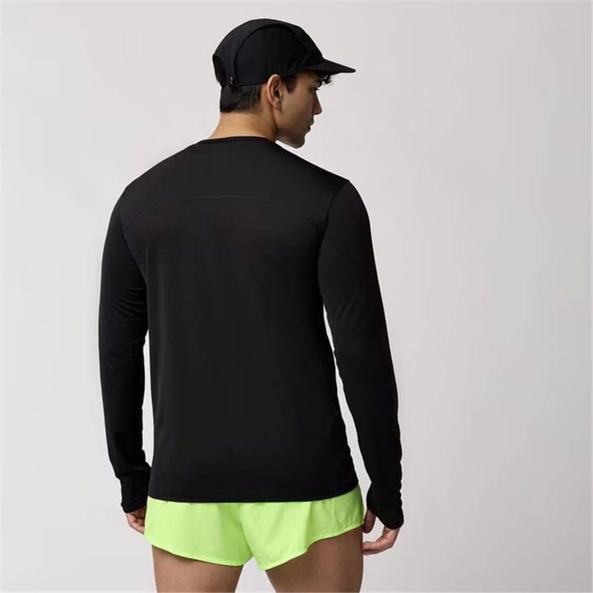 Camiseta de Manga Larga Hombre Brooks Atmosphere Long Sleeve 3.0 Negro