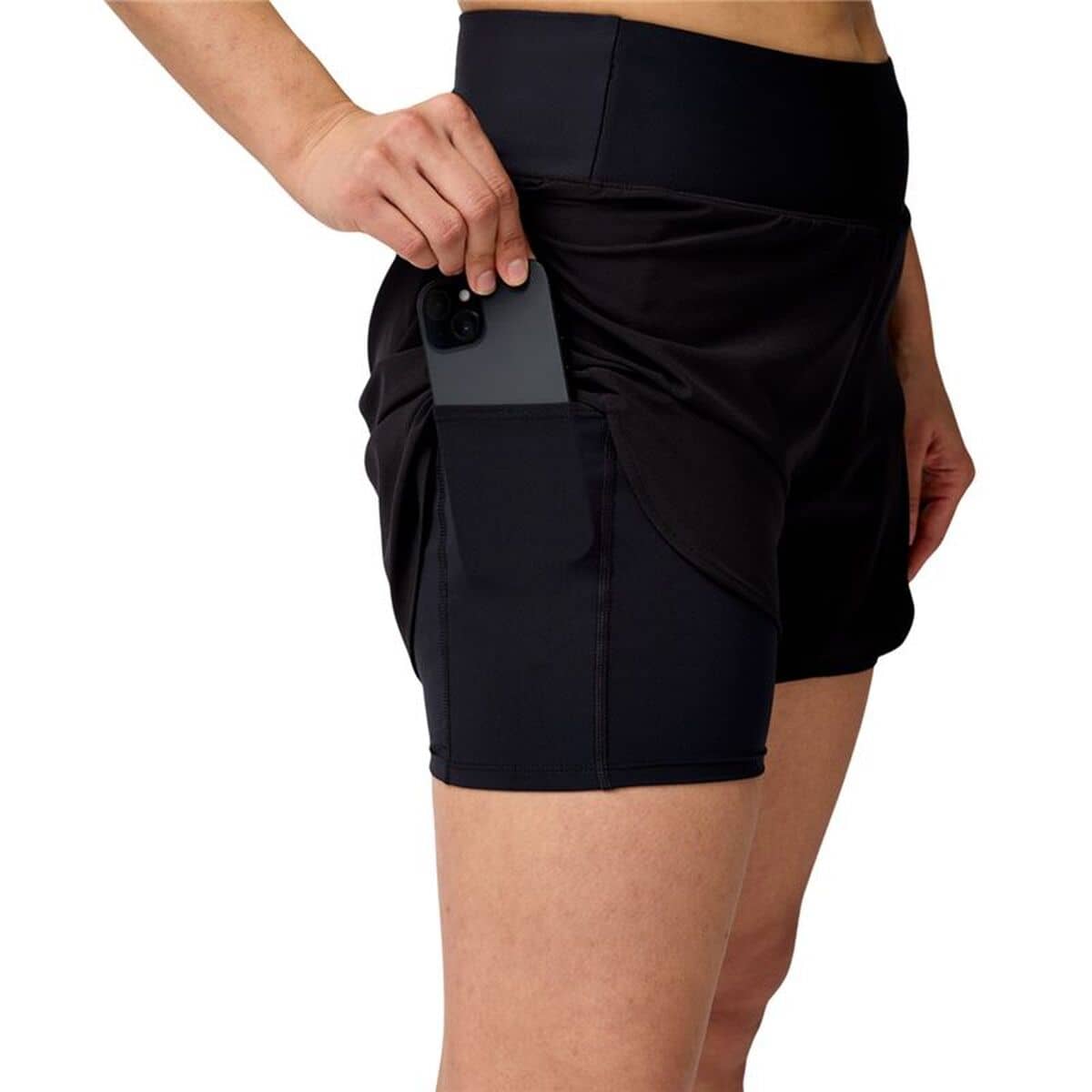 Pantalones Cortos Deportivos para Mujer Brooks Chaser 5" 2-In-1 20 Negro