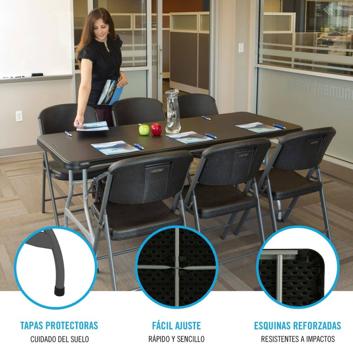 Mesa Plegable Lifetime Plástico (Reacondicionado D)
