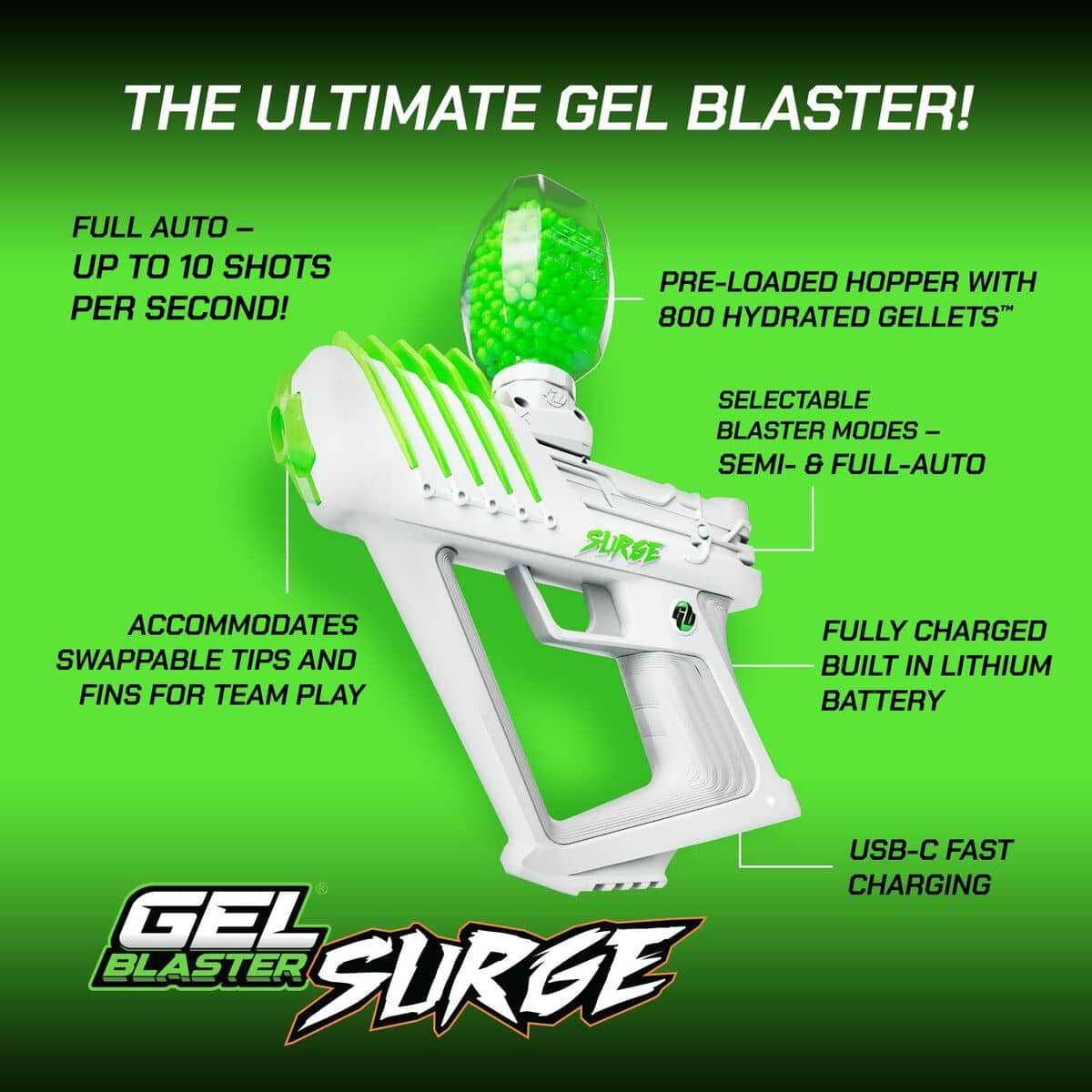 Pistola Lanzabolas Gel Blaster GBSG1809-5L