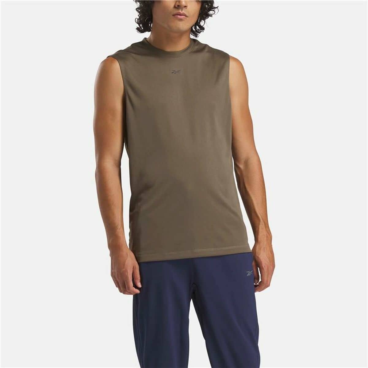 Camiseta para Hombre sin Mangas Reebok Id Train Slvls Tech Marrón