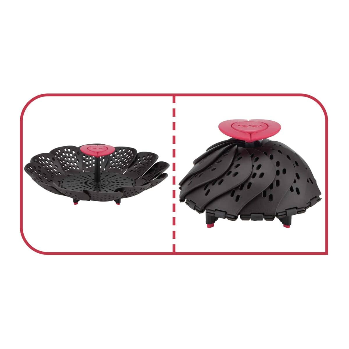 Cesta Vaporera Plegable para Verduras Tefal K2071614 Plástico