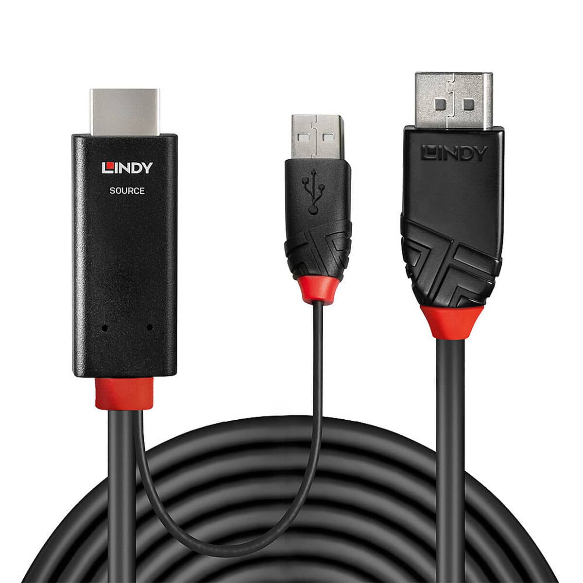 Cable DisplayPort a HDMI LINDY 1 m Negro