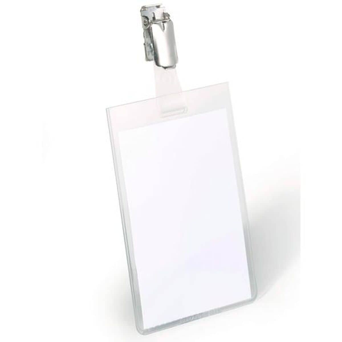 Funda para Tarjeta Identificativa Durable Transparente Plástico 9 x 6 cm 25 Piezas (6 Unidades)