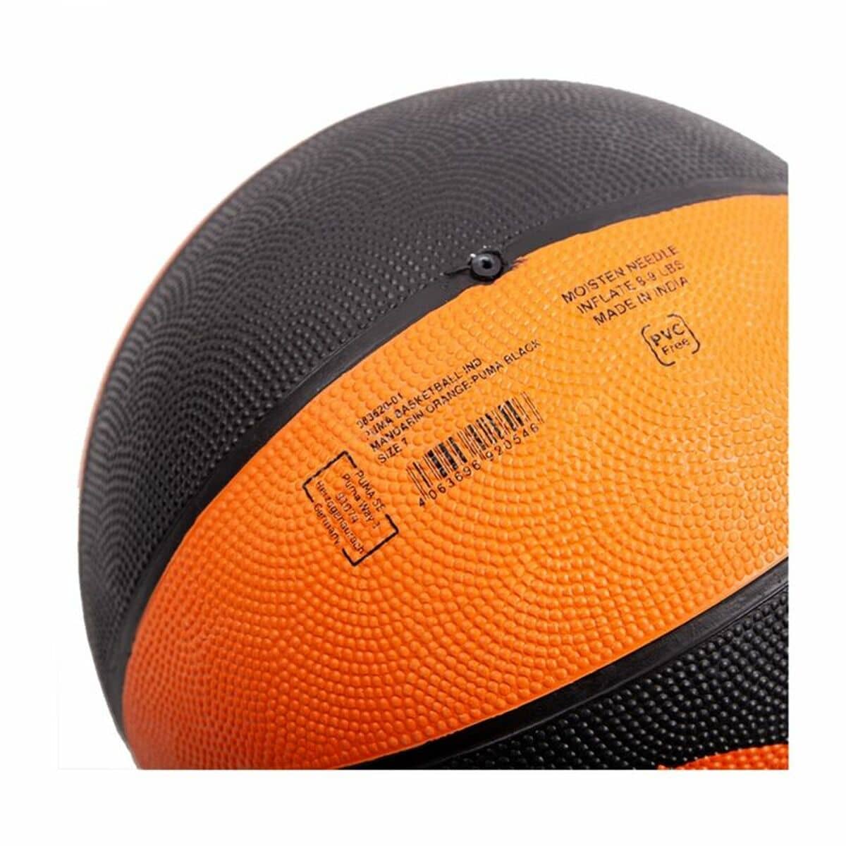 Balón de Baloncesto Puma Indoor Negro Naranja 6 Años