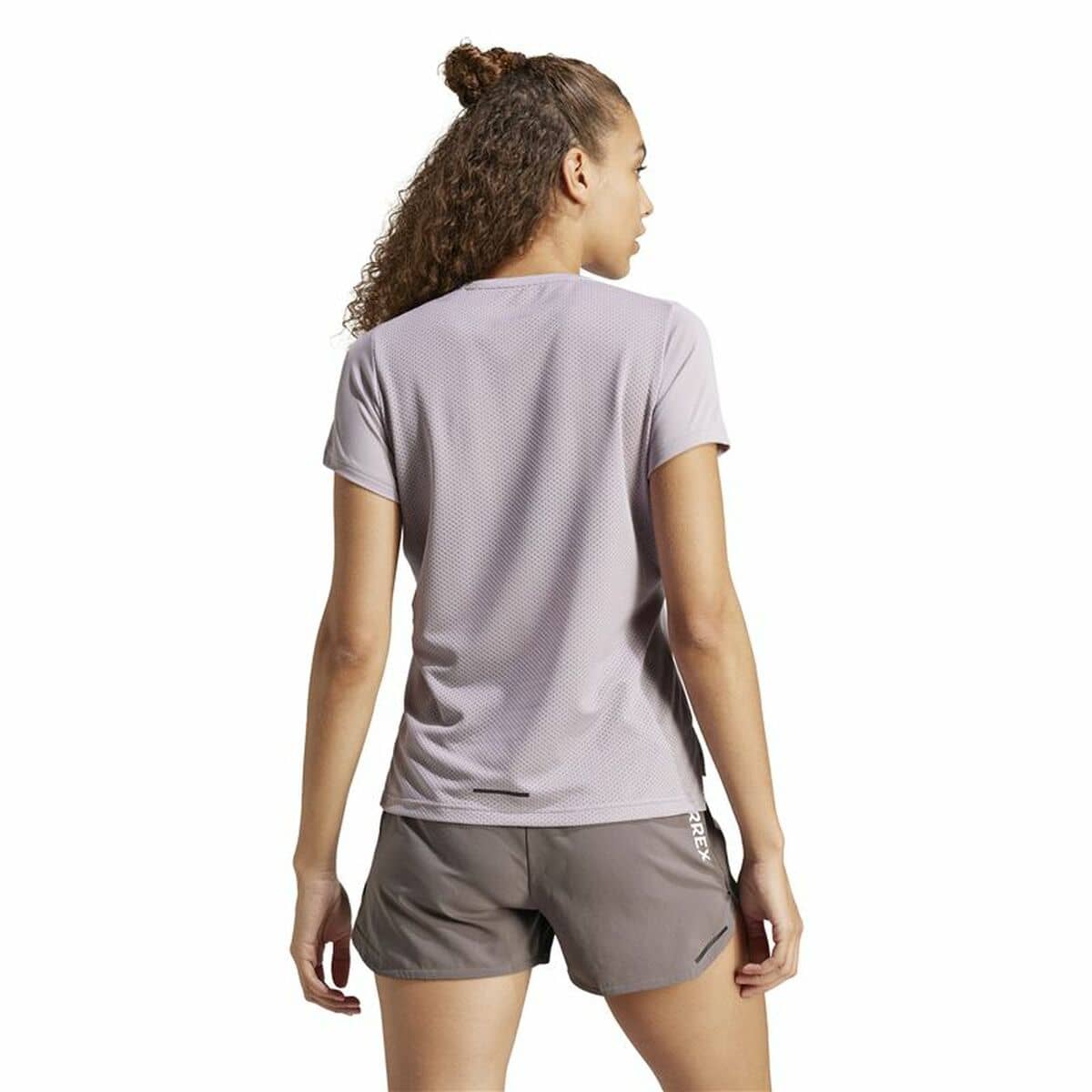 Camiseta de Manga Corta Hombre Adidas Terrex Agravic Lila