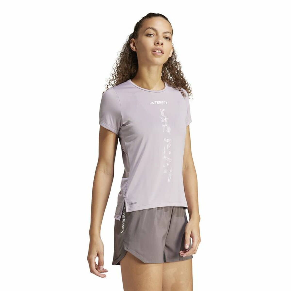 Camiseta de Manga Corta Hombre Adidas Terrex Agravic Lila