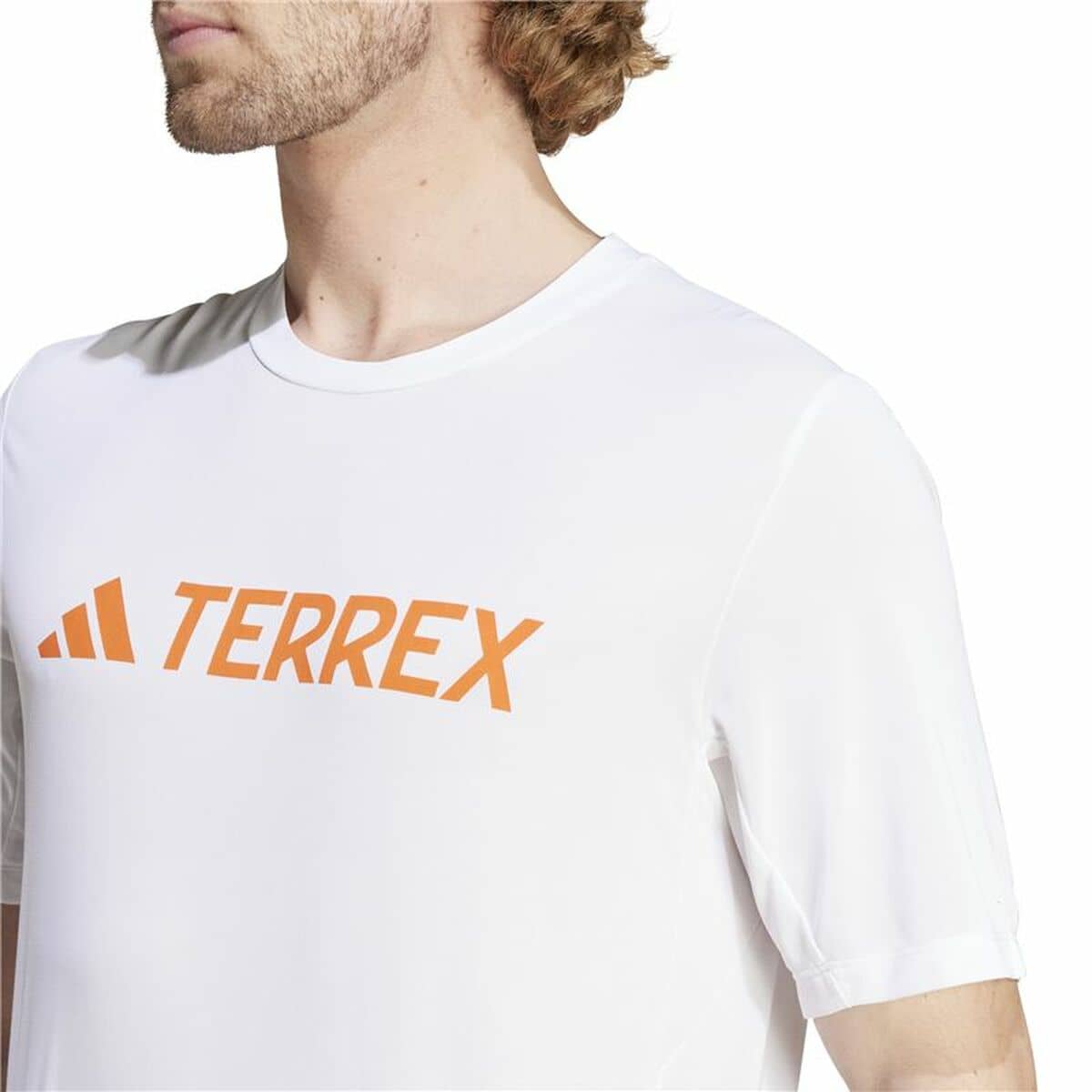 Camiseta de Manga Corta Hombre Adidas Mt Log Tech Blanco