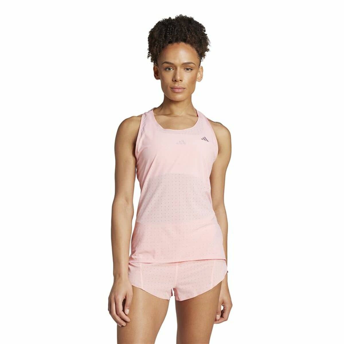 Camiseta de Manga Corta Hombre Adidas Adizero Rosa