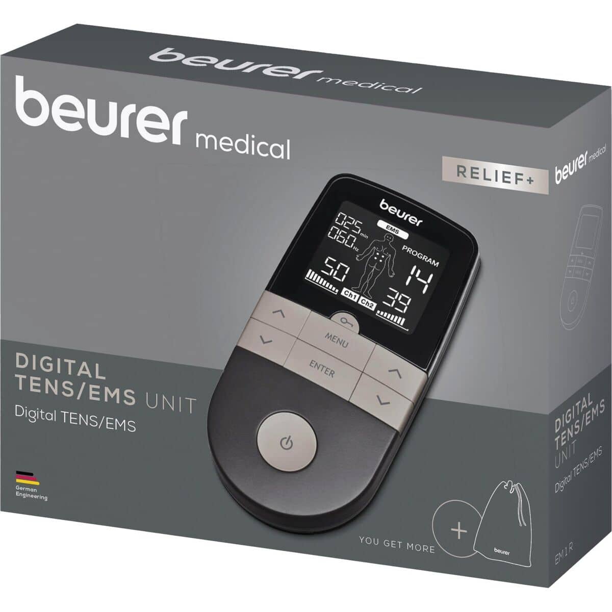 Electroestimulador Beurer EM1R RELIEF+ Plástico (Reacondicionado A)
