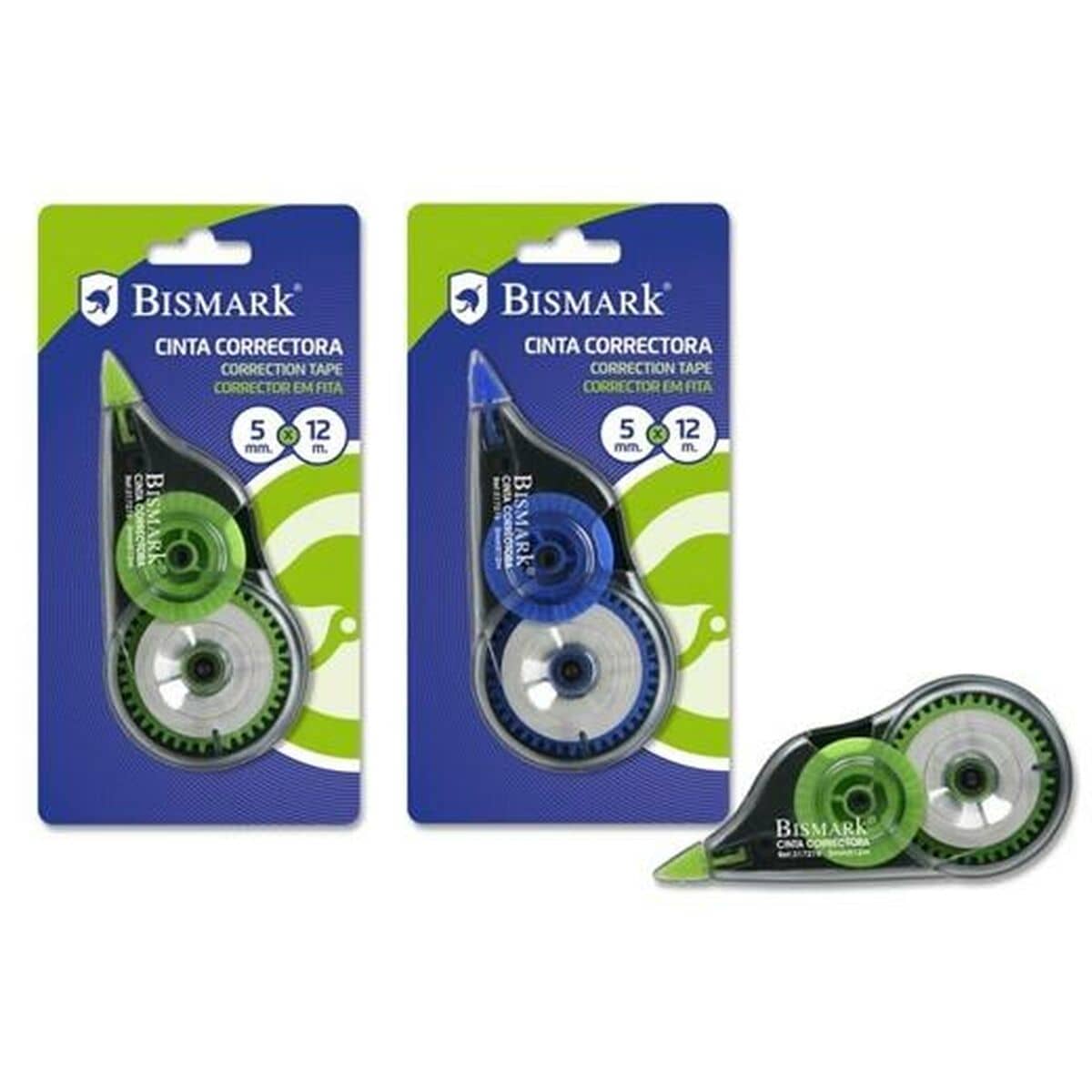Cinta Correctora Bismark 5 mm 12 m (24 Unidades)