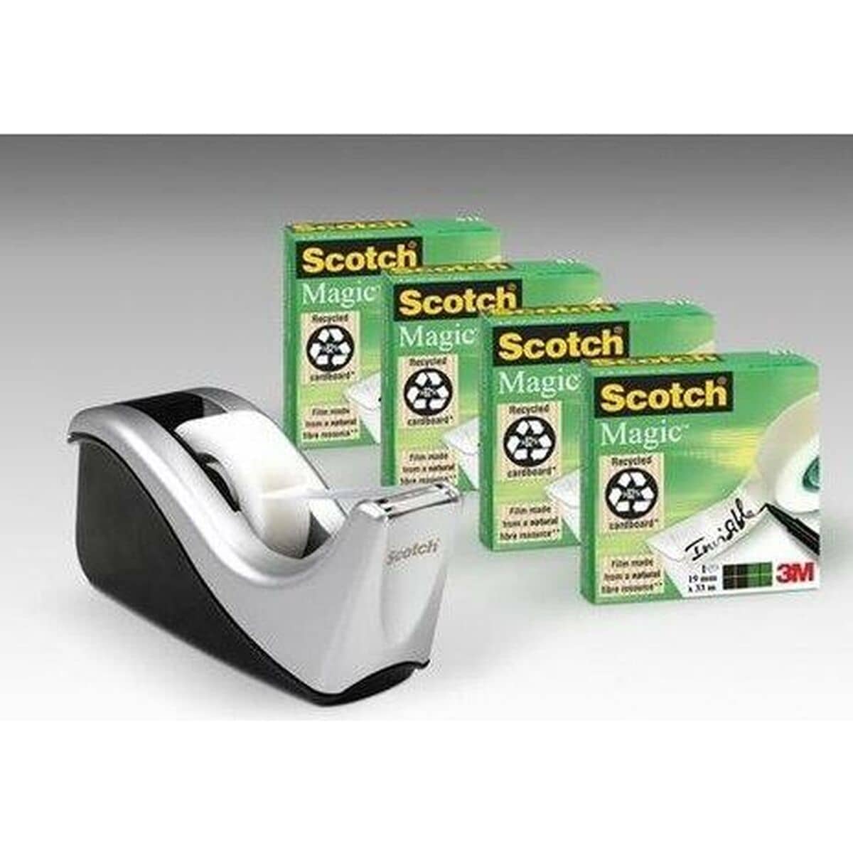 Portacelo Scotch C60 Negro Gris Cinta Adhesiva x 4 (12 Unidades)