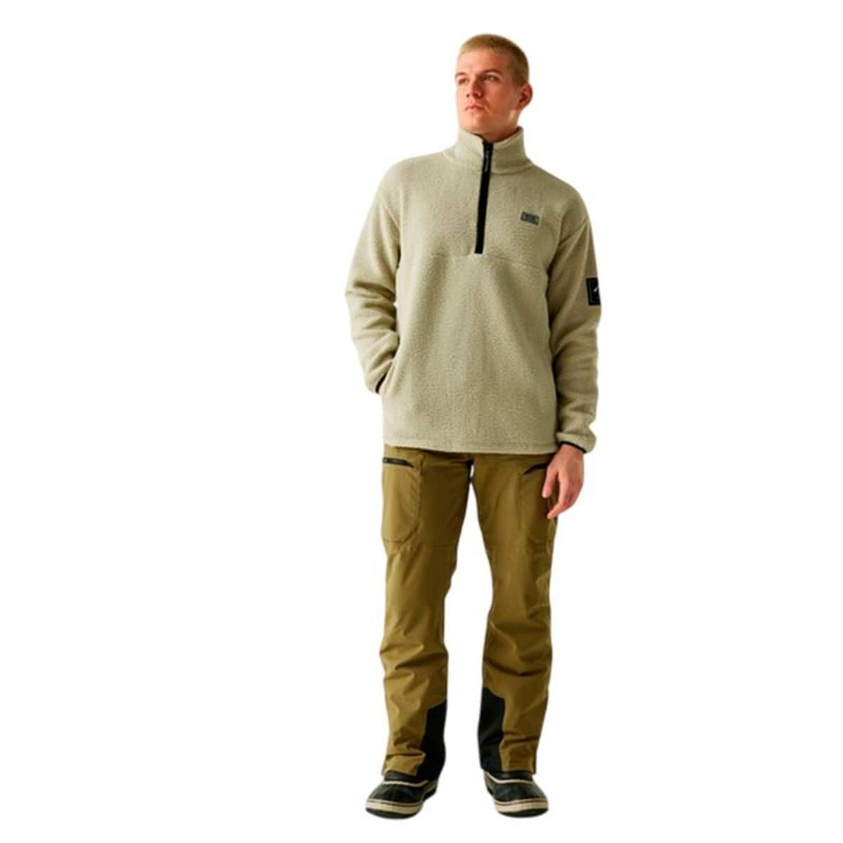Forro Polar Dare 2b Twin Tip1/2Fle Beige Hombre