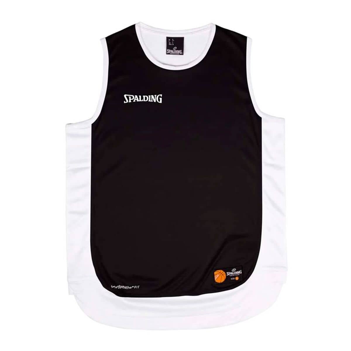 Camiseta de baloncesto Spalding Hustle Tank Blanco Negro