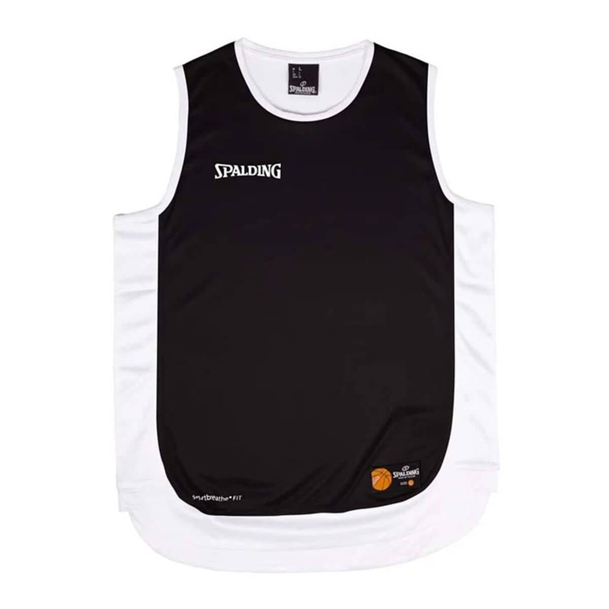 Camiseta de baloncesto Spalding Hustle Tank Blanco Negro