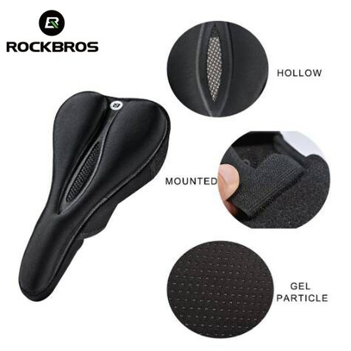 Sillín Rockbros LF047-B Negro Monocromo