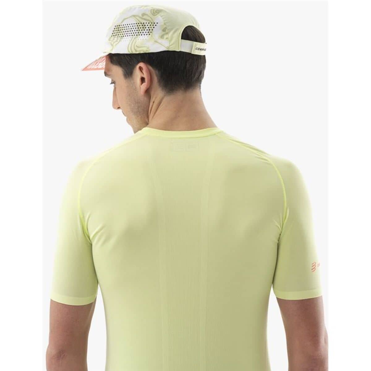 Camiseta de Manga Corta Hombre Compressport Trail Racing Ss Limón