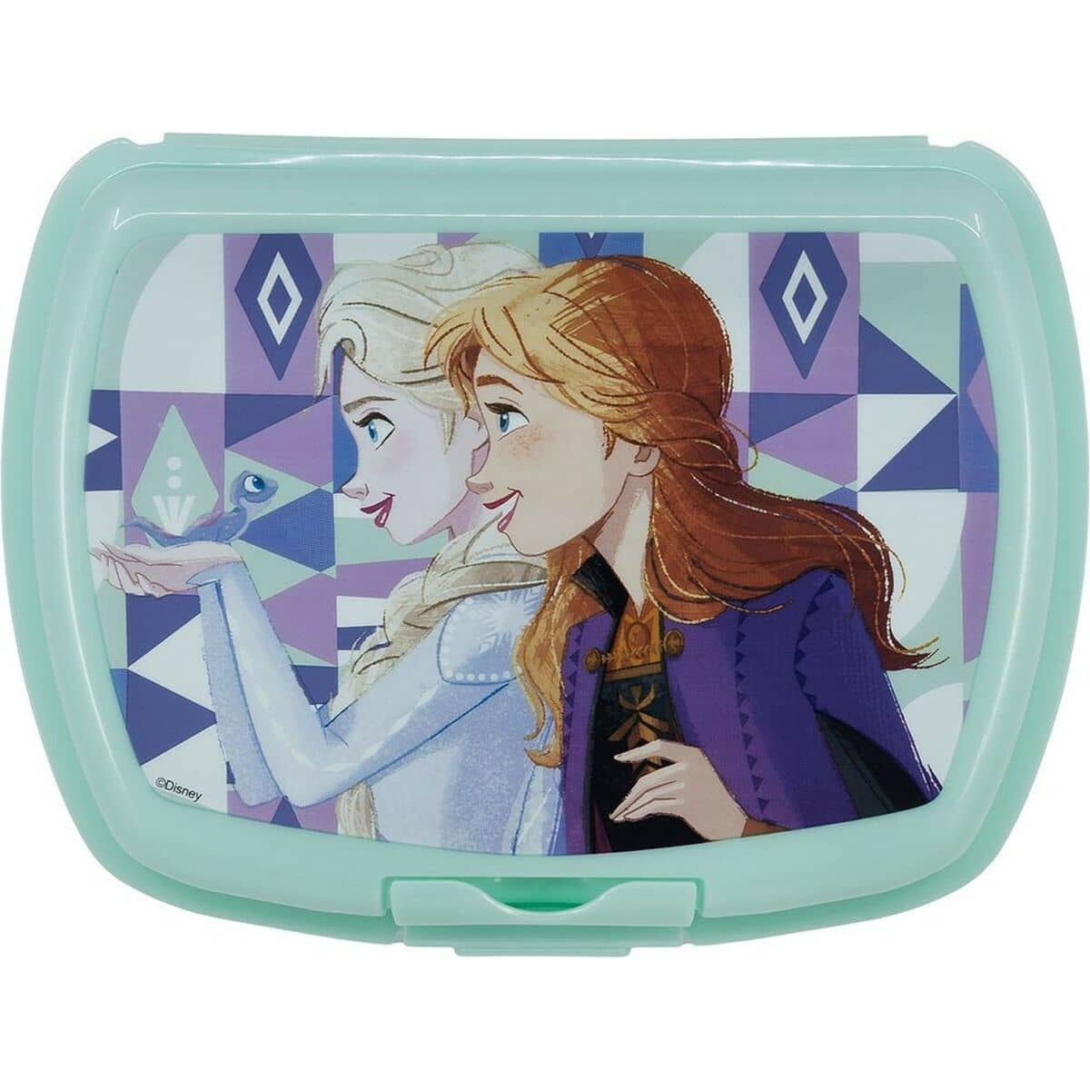 Fiambrera para Sandwich Frozen CZ11369 Azul Plástico