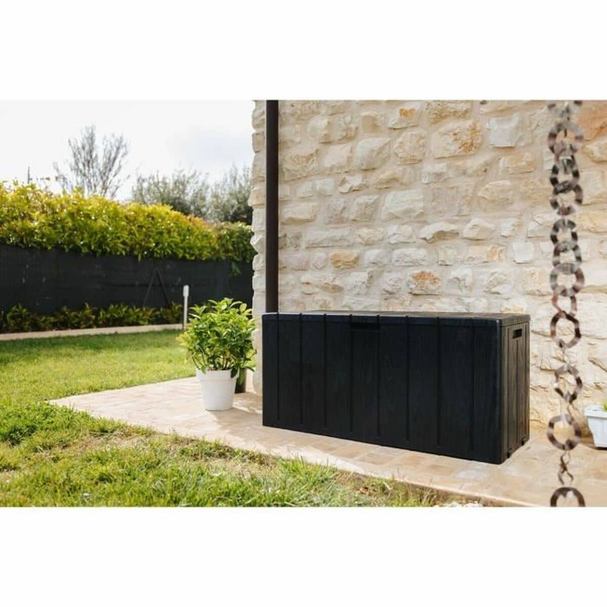 Arcón de Exterior Toomax Negro Resina 270 L
