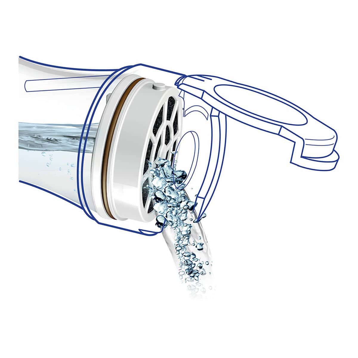 Botella Filtrante LAICA 1 L Transparente