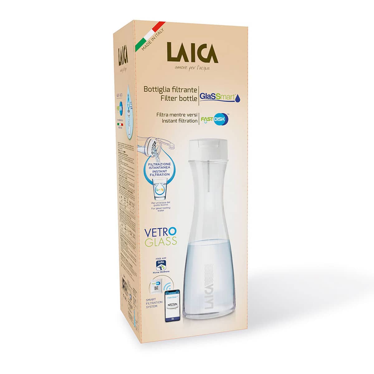 Botella Filtrante LAICA 1 L Transparente