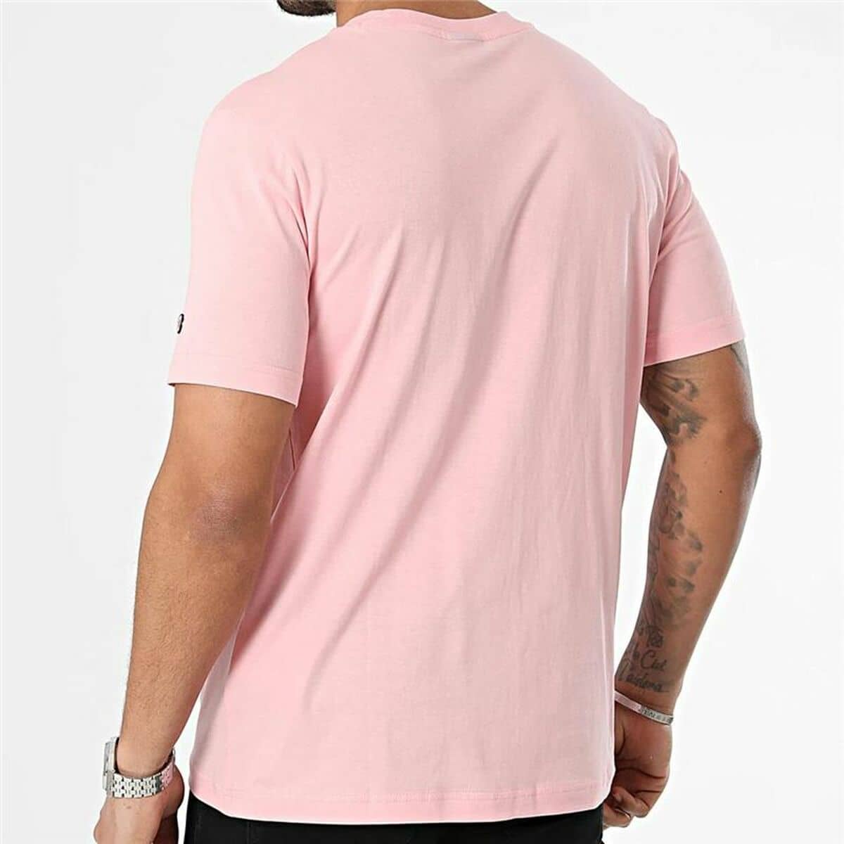 Camiseta de Manga Corta Hombre Champion Crewneck Rosa