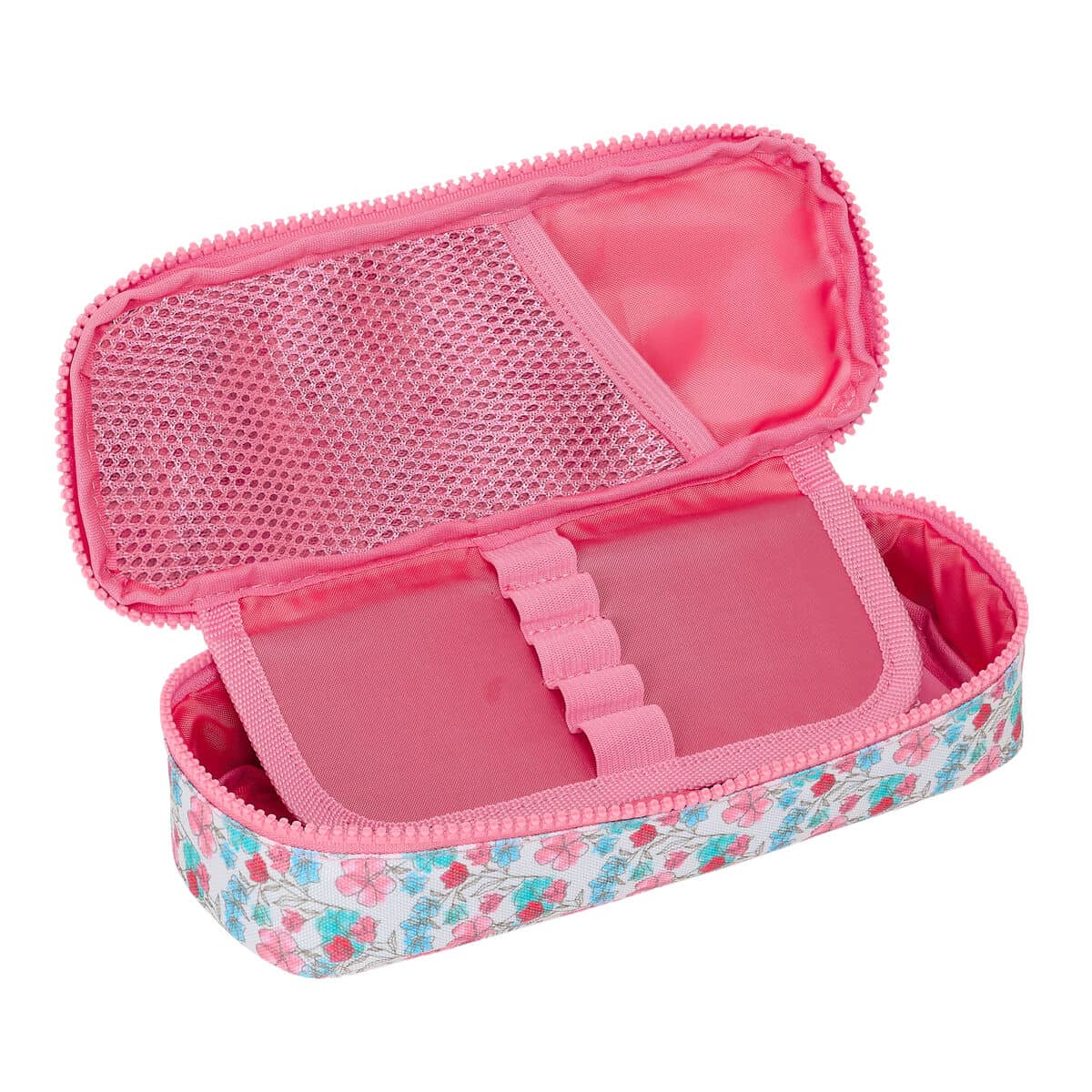 Estuche Escolar Moos Flores Multicolor 22 x 5 x 8 cm