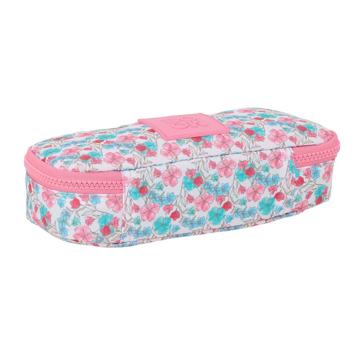 Estuche Escolar Moos Flores Multicolor 22 x 5 x 8 cm