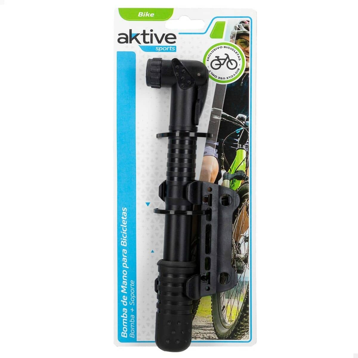 Hinchador Aktive Negro Bicicleta