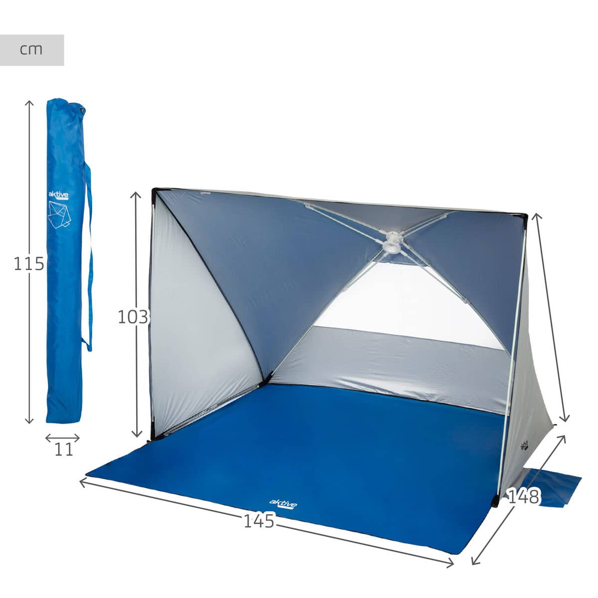 Paravientos Aktive 145 x 103 x 148 cm UV50
