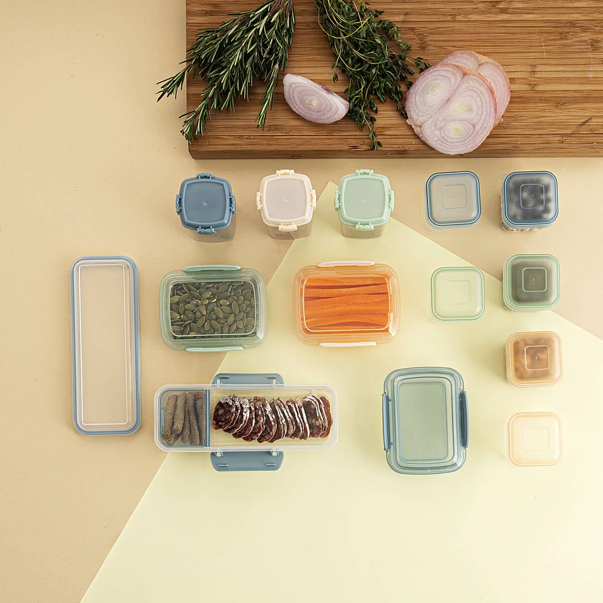 Set de Recipientes de Cocina Herméticos Apilables Quid Minimal 11,5 x 8 x 5 cm 3 Piezas