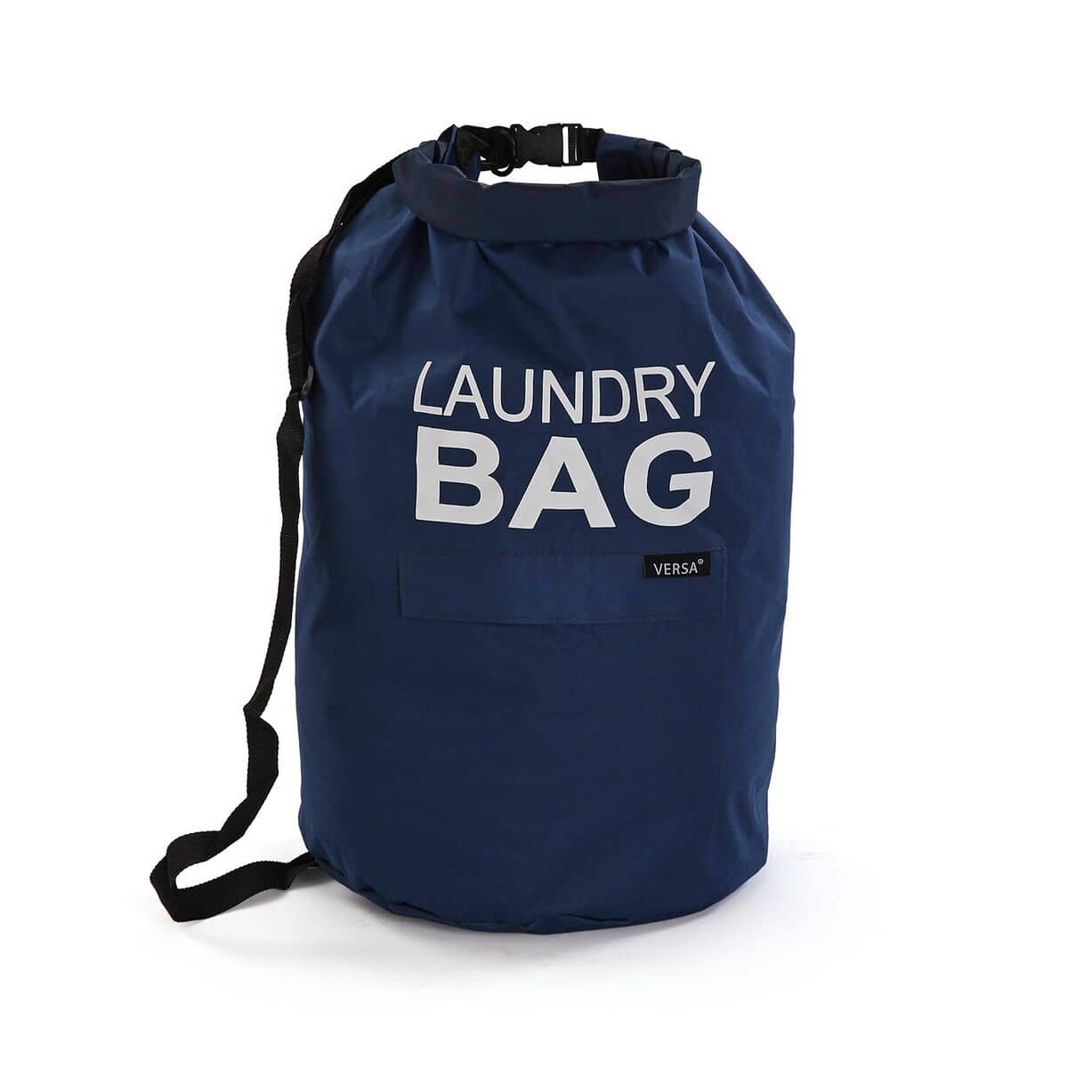 Bolsa para ropa sucia Versa Azul Poliéster 70 x 33 cm