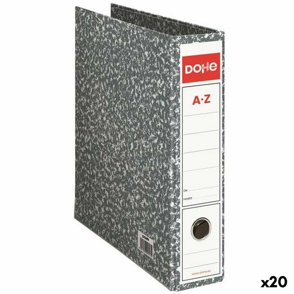 Archivador de Palanca DOHE ARCHICLÁS Gris Folio 28,7 x 35 x 7,5 cm (20 Unidades)