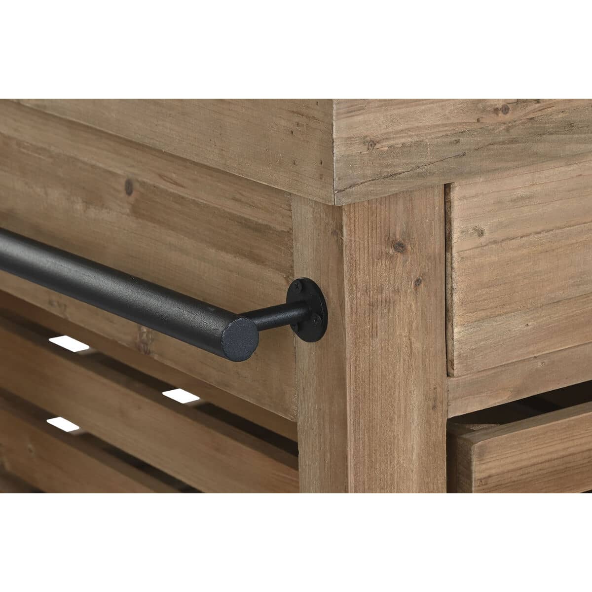 Mueble de cocina Home ESPRIT Negro Natural 142 x 75 x 96 cm