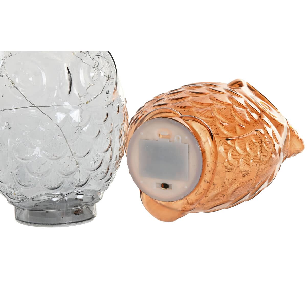 Decoración luminosa Home ESPRIT Cristal 15 X 12 X 20 CM (2 Unidades)