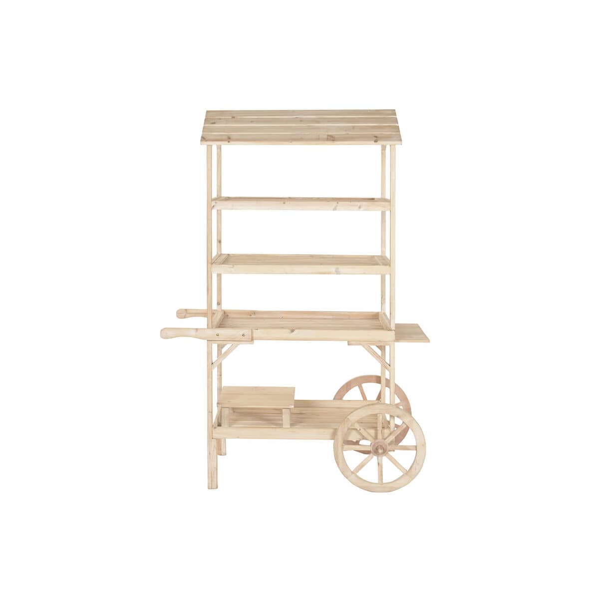 Carro de Jardín Home ESPRIT Natural Madera de abeto Madera MDF 115 X 68 X 168 CM