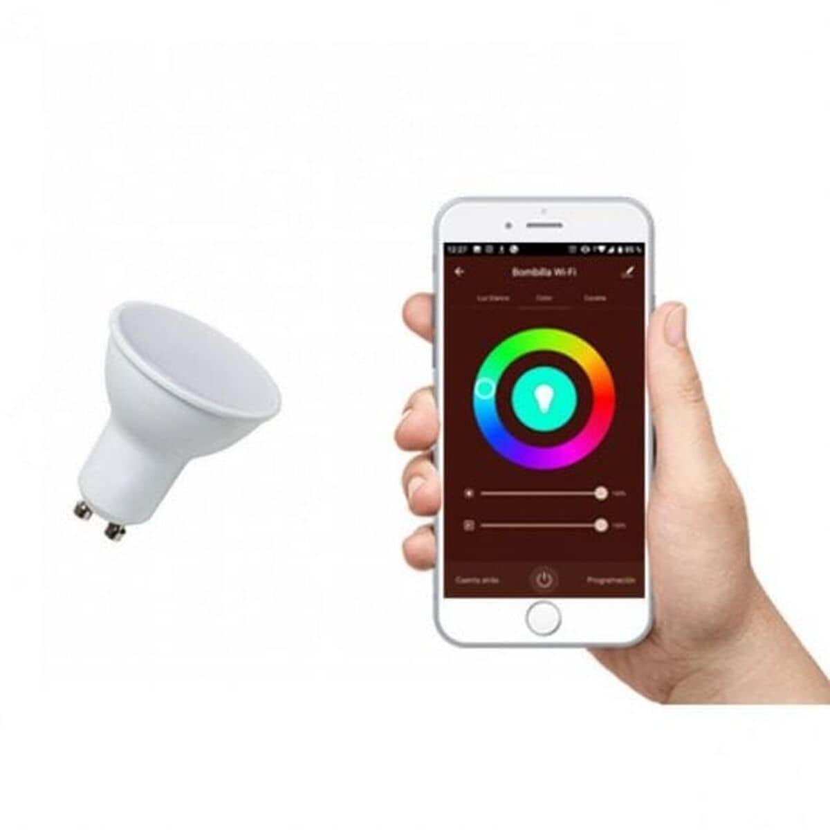 muvit iO Pack 3 Bombillas GU10 400lm, 5.5W, RGB+CCT, D50*H56