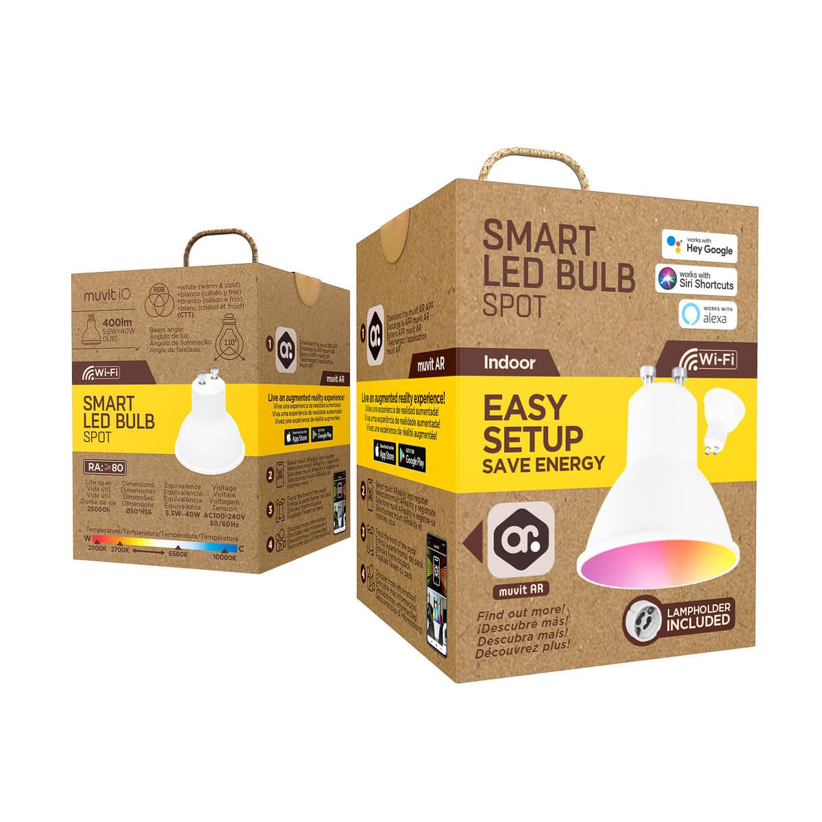 Bombilla Inteligente muvit iO iO Wi-Fi GU10 LED 2700 K 6500 K 400 lm