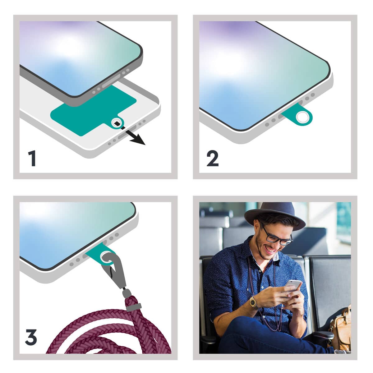 myway colgante universal para fundas cordón sailor