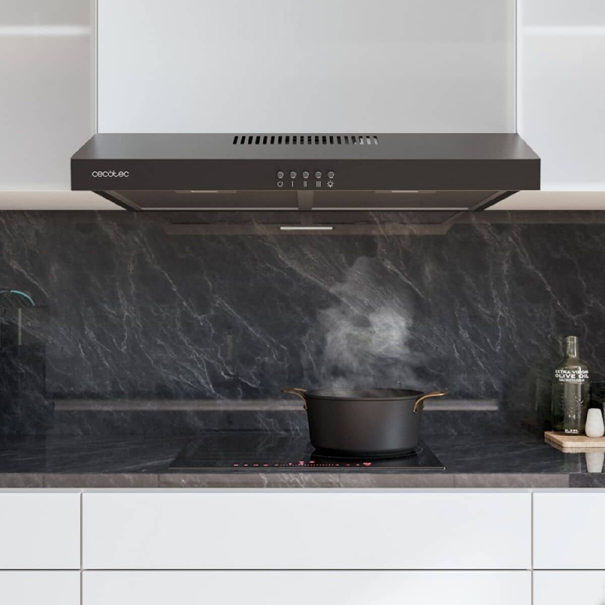 Campana Convencional Cecotec Bolero Flux CM 602200 220 m3/h Negro