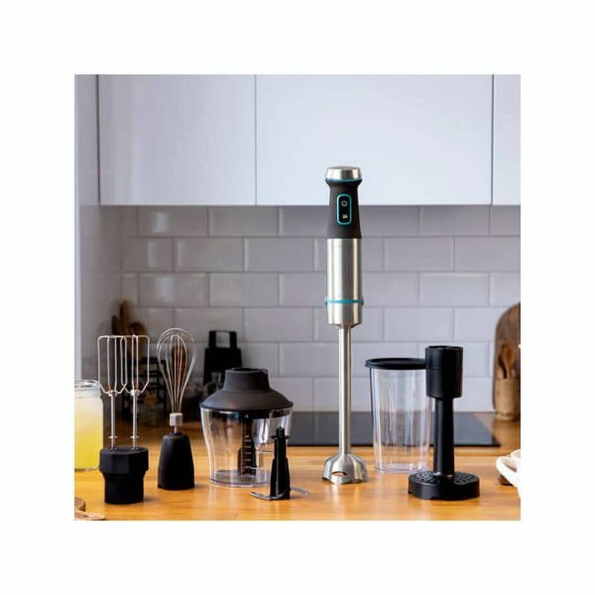 Batidora de Mano Cecotec 1200 XL Negro Verde Acero 1200 W