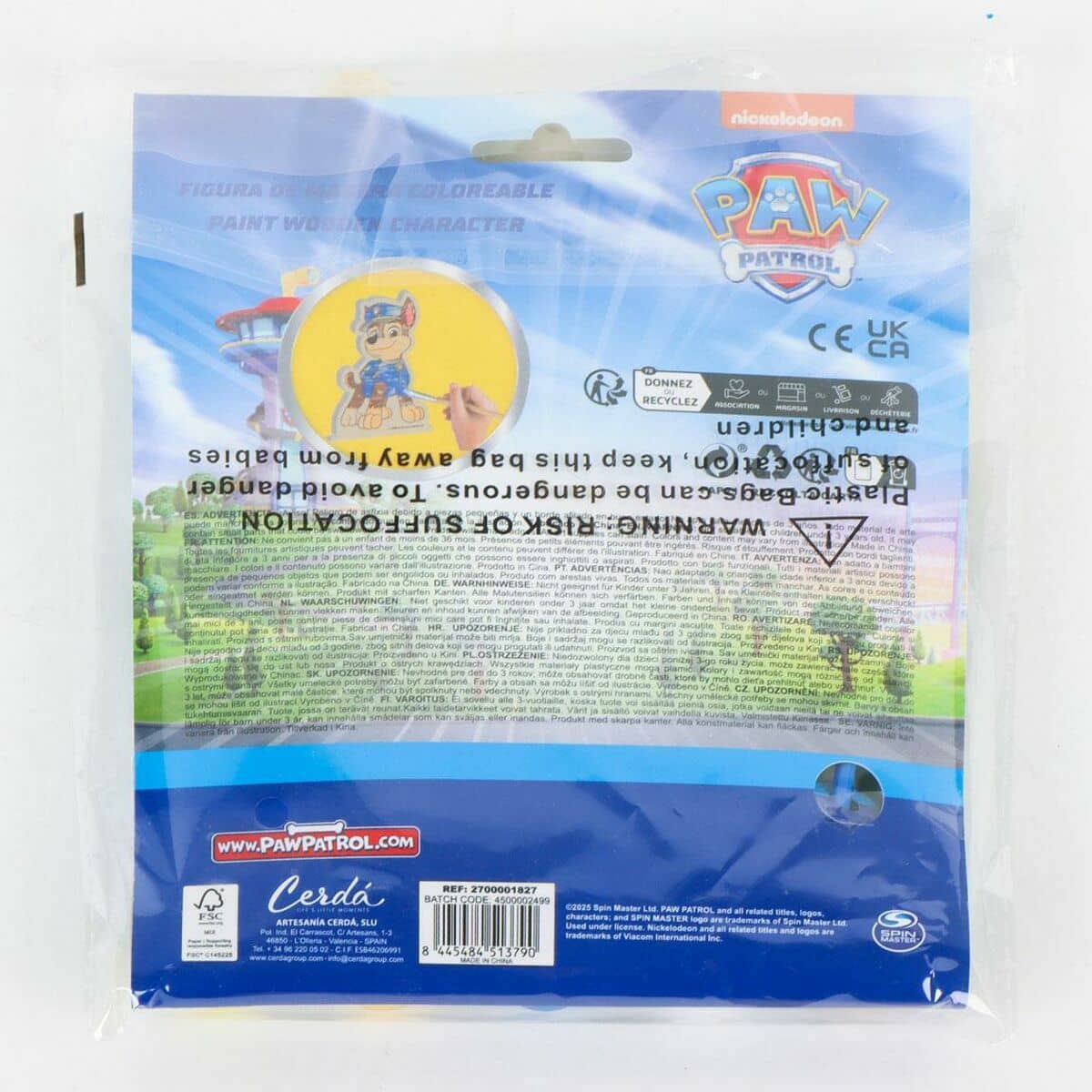 Juego de Madera The Paw Patrol Madera 14 x 18 x 5 cm