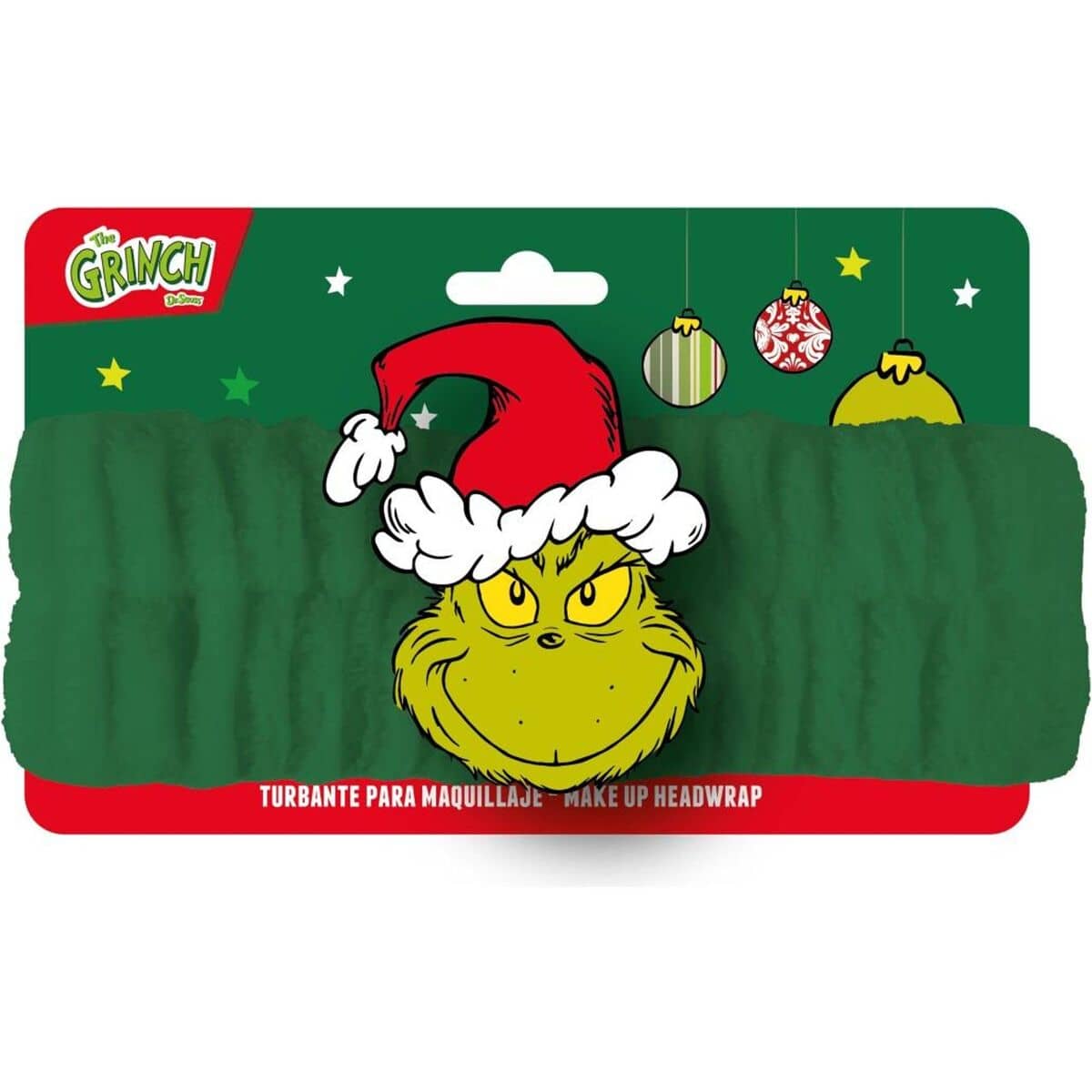 Turbante The Grinch Verde Maquillaje