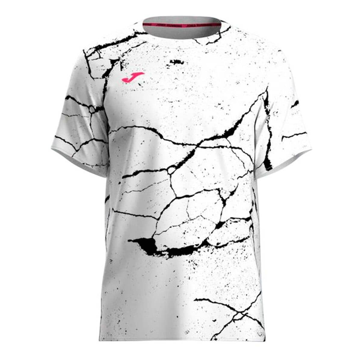 Camiseta de Manga Corta Hombre Joma Sport R-Night Pro Blanco Negro