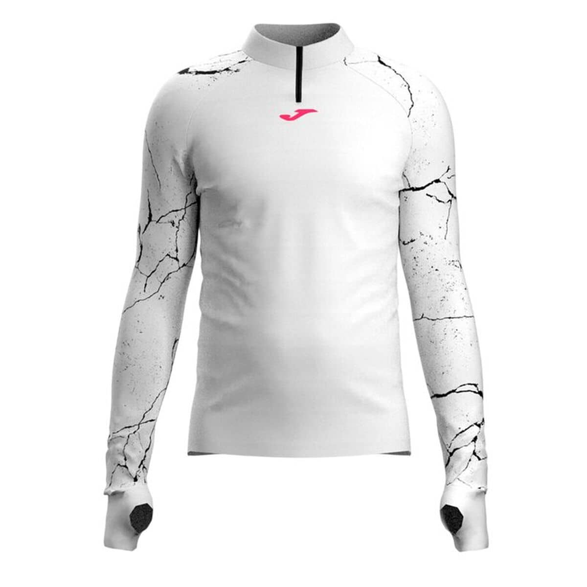 Camiseta de Manga Larga Hombre Joma Sport Deva R-Night Blanco Negro