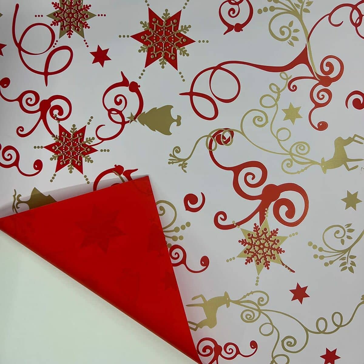 Papel de Regalo Lifetime Blanco Rojo 40 m Navidad