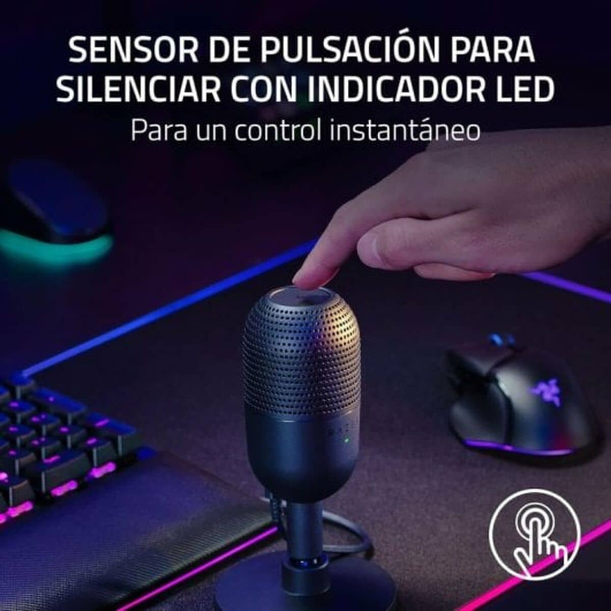 Micrófono de condensador Razer RZ19-05050200-R3M1 Rosa