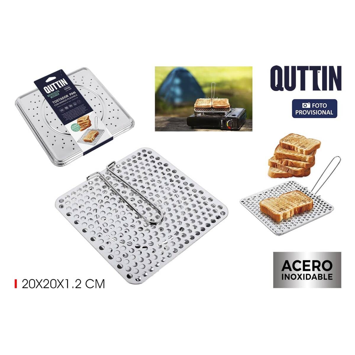 Plancha con Agujeros para Barbacoa Quttin