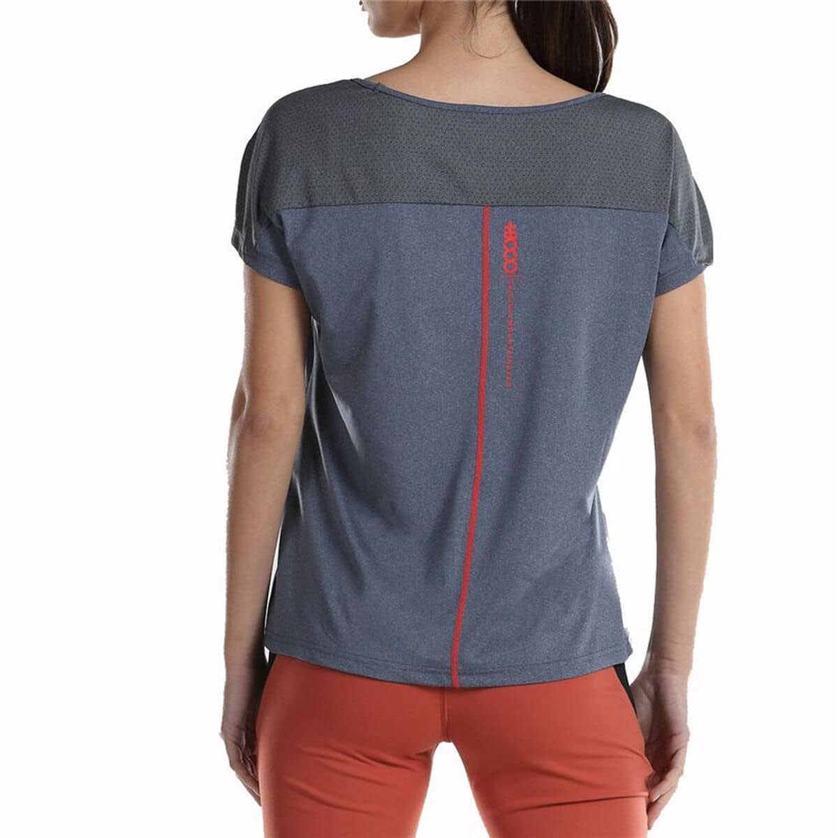 Camiseta de Manga Corta Mujer +8000 NOVAR-293 Gris